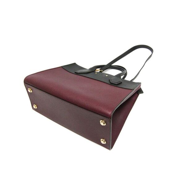 Pre Loved Louis Vuitton Lockme II Handbag BurgundyBlack Women - Picture 2 of 8